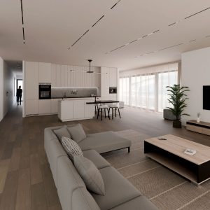Wizualizacje 3D - Nowoczesny apartament
