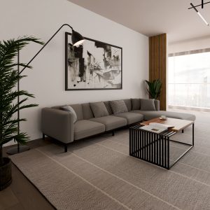 Wizualizacje 3D - Nowoczesny apartament